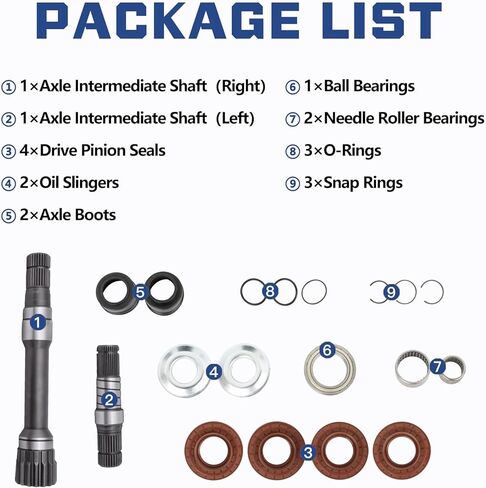 طقم عمود متوسط ​​للمحور التفاضلي الأمامي الأيمن متوافق مع دودج رام 1500 2012-2022 استبدال 68257421AF in Kuwait