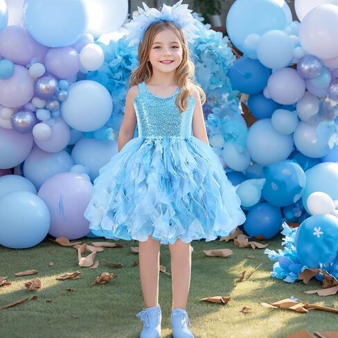 Sparkly Dress for Girls Sequin Tutu Dress Girl Tulle Princess Prom Dress Birthday Party Outift Toddler Girl Formal Dress in Saudi Arabia