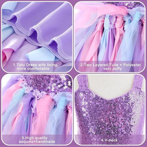 Sparkly Dress for Girls Sequin Tutu Dress Girl Tulle Princess Prom Dress Birthday Party Outift Toddler Girl Formal Dress in Saudi Arabia