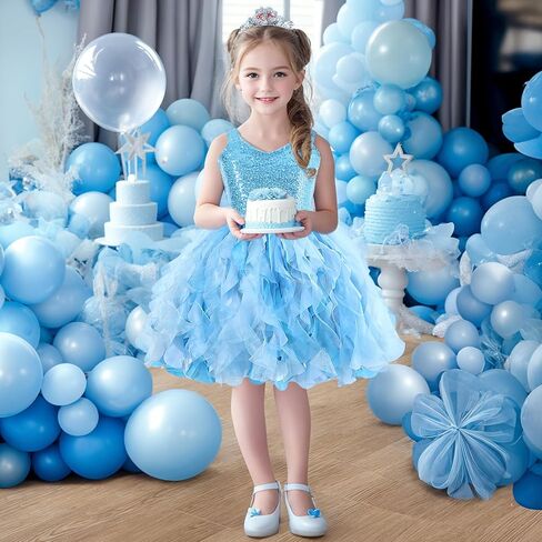 Sparkly Dress for Girls Sequin Tutu Dress Girl Tulle Princess Prom Dress Birthday Party Outift Toddler Girl Formal Dress in Saudi Arabia