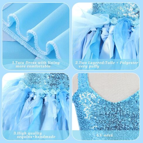 Sparkly Dress for Girls Sequin Tutu Dress Girl Tulle Princess Prom Dress Birthday Party Outift Toddler Girl Formal Dress in Saudi Arabia