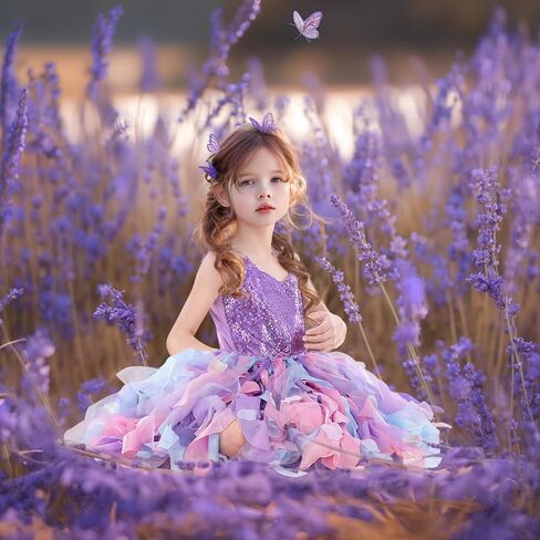 Sparkly Dress for Girls Sequin Tutu Dress Girl Tulle Princess Prom Dress Birthday Party Outift Toddler Girl Formal Dress in Saudi Arabia