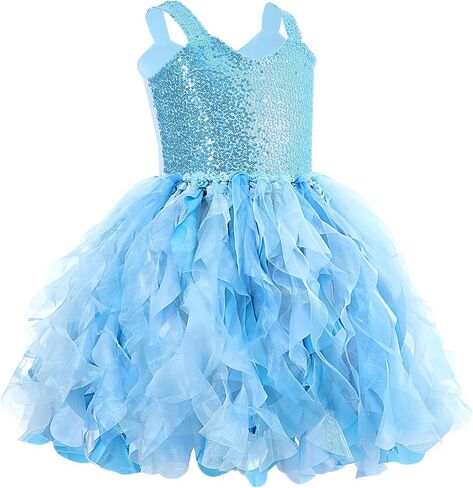 Sparkly Dress for Girls Sequin Tutu Dress Girl Tulle Princess Prom Dress Birthday Party Outift Toddler Girl Formal Dress in Saudi Arabia