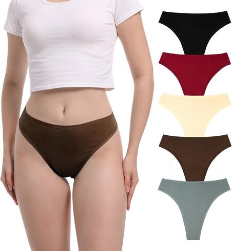 Umiehary Women Leaf Print High Waisted Tummy Control Lace Thong Stylish Comfort for Everyday Wear Small to 4XLarge in Kuwait