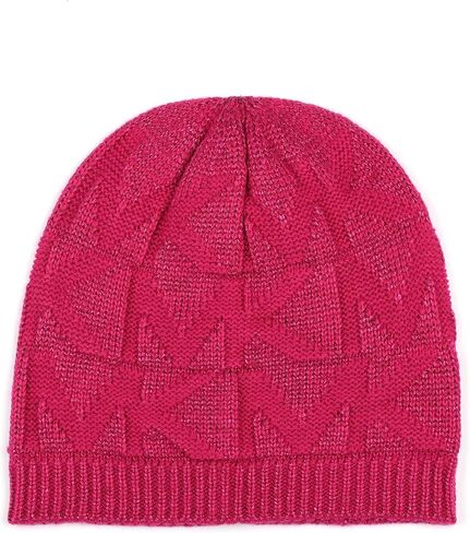 Michael Kors womens Metallic Beanie & Scarf Set, Stylish & Warm Fashion Accessories for Women in Saudi Arabia