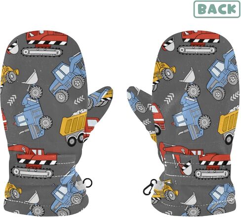 Plaaee Kids Winter Gloves Retro 80s Or 90s Fashion Abstract Warm Ski Gloves Toddler Thermal Knitted Mittens for Boys Girls in Kuwait