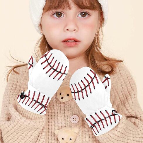Plaaee Kids Winter Gloves Retro 80s Or 90s Fashion Abstract Warm Ski Gloves Toddler Thermal Knitted Mittens for Boys Girls in Kuwait