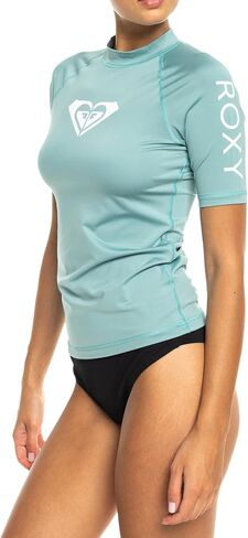 قميص السباحة Rash Guard للسيدات ذو القلب الكامل بعامل حماية من أشعة الشمس 50+ قصير الأكمام للحماية من الشمس - سريع الجفاف Rashguard (Xs-XXL) in Saudi Arabia