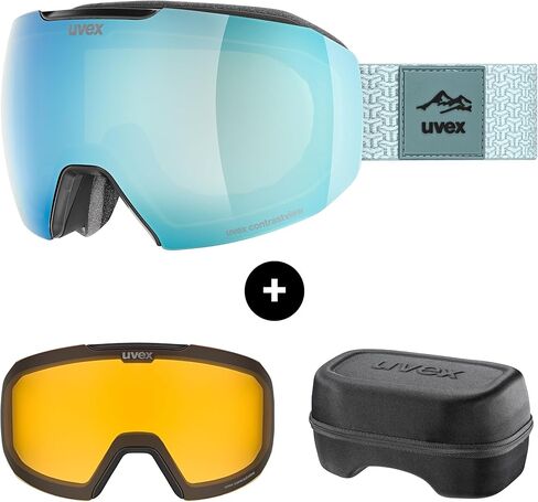 نظارات التزلج Uvex epic ATTRACT مع عدسات قابلة للتبديل، التزلج/التزلج على الجليد/التجول للرجال والنساء والشباب in Kuwait