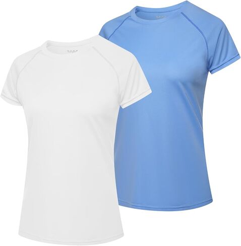 MEETWEE Women Rash Guard Short Sleeve T-Shirts Quick Dry Swim Shirt UPF 50+ UV Sun Protection Lightweight Workout Swim Top in Kuwait