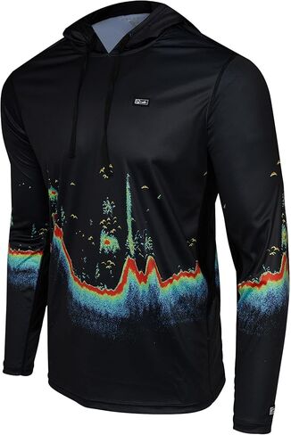 PELAGIC , Long Sleeve Hooded Fishing Shirt, UPF 50+ Protection, Water and Stain Repellent in Saudi Arabia