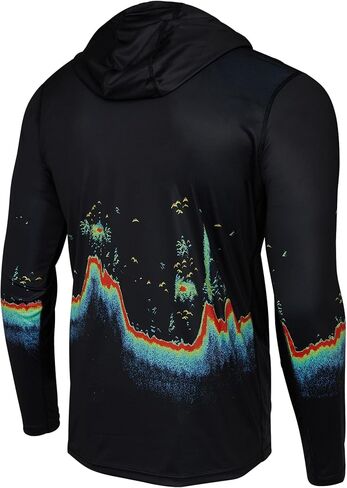 PELAGIC , Long Sleeve Hooded Fishing Shirt, UPF 50+ Protection, Water and Stain Repellent in Saudi Arabia
