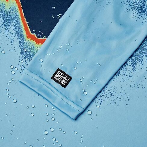 PELAGIC , Long Sleeve Hooded Fishing Shirt, UPF 50+ Protection, Water and Stain Repellent in Saudi Arabia
