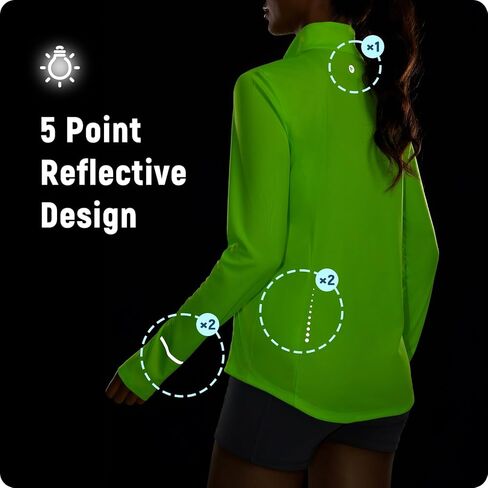 baleaf Women's Lightweight Running Jacket Sun Protection Athletic Full Zip Long Sleeve Shirts UPF 50+ Pockets Cycling in Kuwait