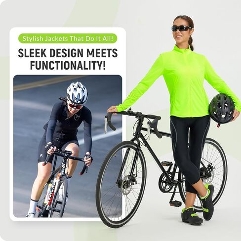 baleaf Women's Lightweight Running Jacket Sun Protection Athletic Full Zip Long Sleeve Shirts UPF 50+ Pockets Cycling in Kuwait