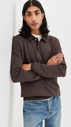 Rails Men's Herrington Polo Sweater in Saudi Arabia