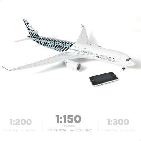 QIYUMOKE 1/144 Airbus A350 Delta Airlines 18.5 inchs Large Model Diecast Airplane Model Kits with Stand Sky Jumbo Airliner Collectible Model Kit for Aviation Enthusiast Gift in Saudi Arabia