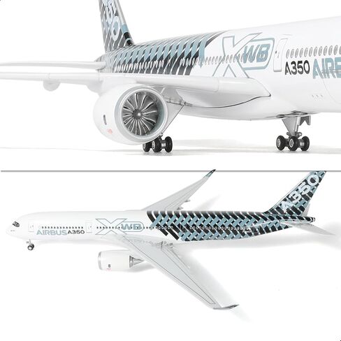 QIYUMOKE 1/144 Airbus A350 Delta Airlines 18.5 inchs Large Model Diecast Airplane Model Kits with Stand Sky Jumbo Airliner Collectible Model Kit for Aviation Enthusiast Gift in Saudi Arabia