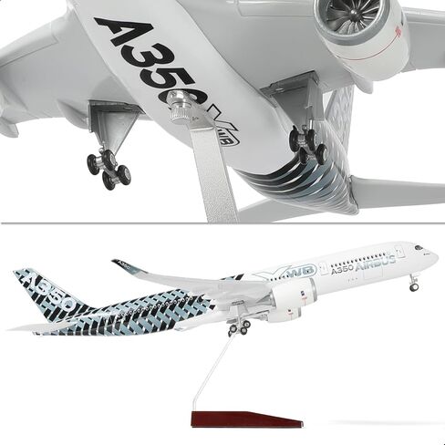 QIYUMOKE 1/144 Airbus A350 Delta Airlines 18.5 inchs Large Model Diecast Airplane Model Kits with Stand Sky Jumbo Airliner Collectible Model Kit for Aviation Enthusiast Gift in Saudi Arabia