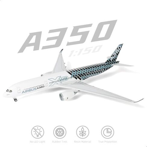 QIYUMOKE 1/144 Airbus A350 Delta Airlines 18.5 inchs Large Model Diecast Airplane Model Kits with Stand Sky Jumbo Airliner Collectible Model Kit for Aviation Enthusiast Gift in Saudi Arabia