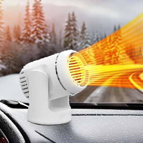 Car Heater, 150W 12V Air Conditioner for Car,Portable Car Heater for Vehicle 2 in 1 Heating Fan Defroster Demister Cooling Fans Automotive Replacement Heater for SUV,RVs in Saudi Arabia