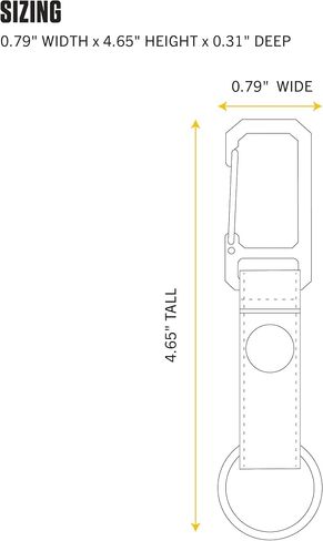 Carhartt unisex-adult Key Keeper, Key Ring Holder With Self-locking Metal Gate Clip in Saudi Arabia