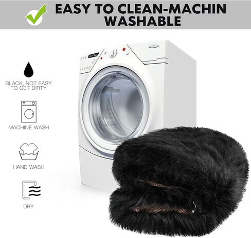 Talew 2 جهاز كمبيوتر شخصى غطاء مقعد الفراء الأسود أغطية مقاعد جلد الغنم للسيارات فروي غامض مقعد السيارة يغطي لفصل الشتاء الفراء رقيق وسائد مقعد السيارة للسيارات سيارات الدفع الرباعي الشاحنات in Kuwait