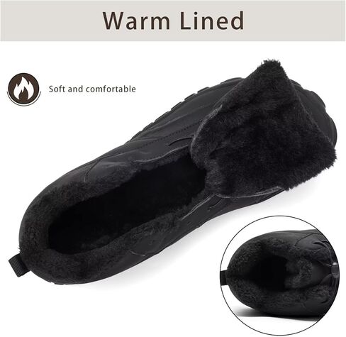 حذاء رجالي واسع عند أصابع القدم حافي القدمين للشتاء الدافئ للطقس البارد وأحذية الثلج المريحة in Kuwait