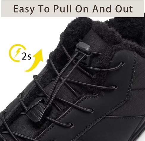 حذاء رجالي واسع عند أصابع القدم حافي القدمين للشتاء الدافئ للطقس البارد وأحذية الثلج المريحة in Kuwait