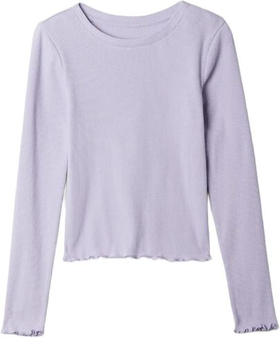 GAP Girls' Long Sleeve Ribbed Tee in Saudi Arabia