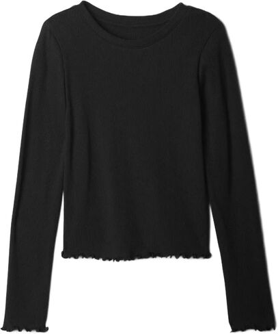 GAP Girls' Long Sleeve Ribbed Tee in Saudi Arabia