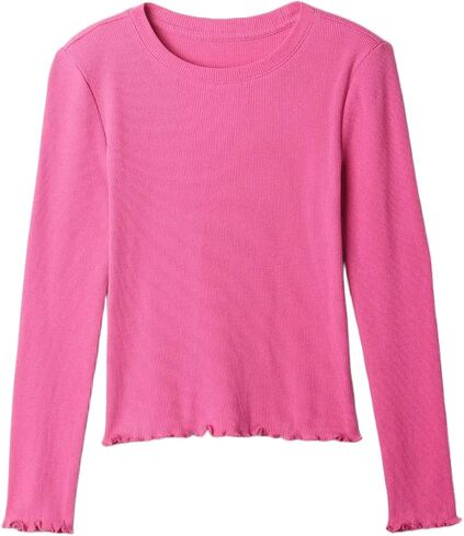 GAP Girls' Long Sleeve Ribbed Tee in Saudi Arabia