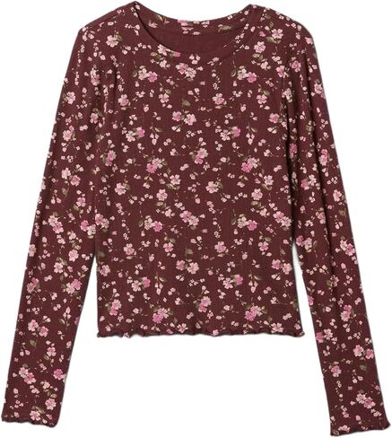GAP Girls' Long Sleeve Ribbed Tee in Saudi Arabia