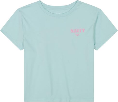 Roxy Girls' Short Sleeve Boyfriend Fit Logo Tee in Saudi Arabia