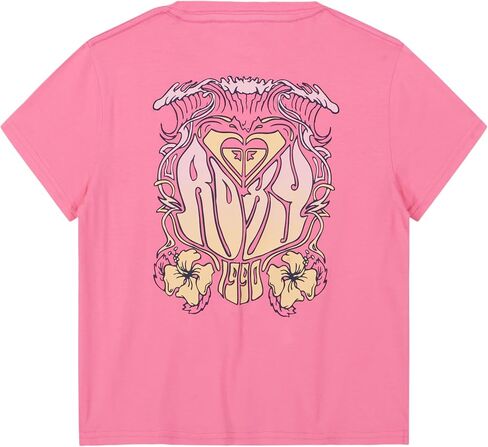 Roxy Girls' Short Sleeve Boyfriend Fit Logo Tee in Saudi Arabia