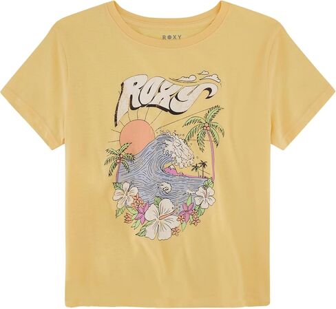 Roxy Girls' Short Sleeve Boyfriend Fit Logo Tee in Saudi Arabia
