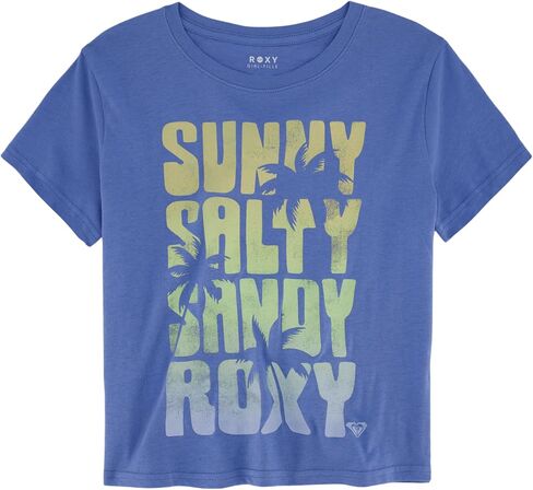 Roxy Girls' Short Sleeve Boyfriend Fit Logo Tee in Saudi Arabia