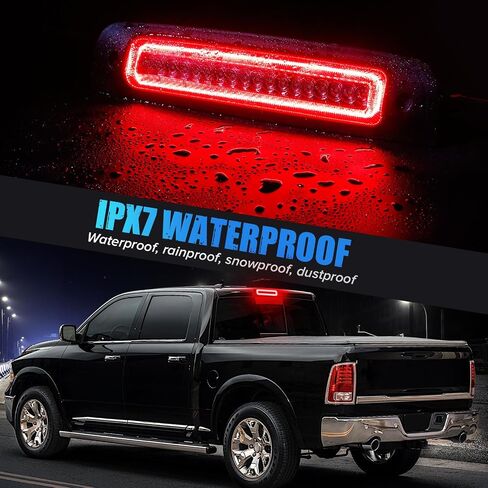 LED 3rd Brake Light Compatible with Ram1500 2009-2018 1500 Classic 2019-2021Ram2500 3500 4500 5500 2010-2018 Laramie 2019 Third Brake Cargo Light (Smoke:1) in Kuwait
