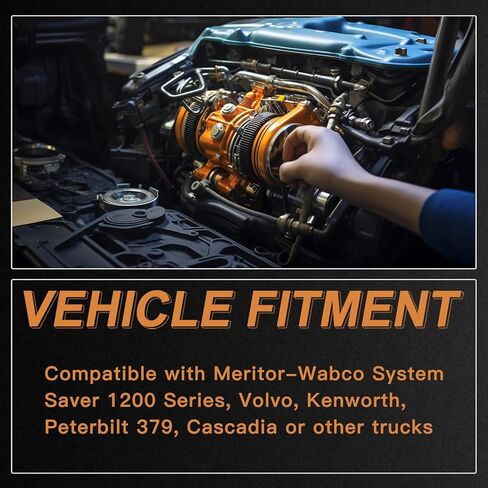 مجفف هواء R955205 12 فولت مع مجموعة تركيب لنظام Meritor Wabco System Saver 1200 Series فولفو كينورث بيتربيلت 379 كاسكاديا TR955205 4324130010 in Kuwait