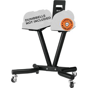 Lifepro Adjustable Dumbbell Stand for PowerFlow Pro & PowerFlow Max Adjustable Dumbbell Set - Adjustable Dumbbell Rack Stand for Convenience & Safety When Training - Durable Adjustable Weights Stand