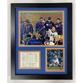 Legends Never Die New York Mets 1986 MLB World Series Champions Collectible | Framed Photo Collage Wall Art Decor, 11 x 14-Inch, (11259U) in Kuwait