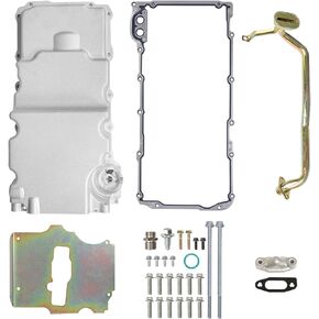 oil pan kit compatible with LS1/LS2/LS3/LS6, Front Sump, 7-QT, Black