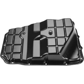 A-Premium Transmission Oil Pan with Drain Plug Compatible with 65RFE 68RFE 545RFE Transmission & Dodge Dakota Durango & Jeep Commander Grand Cherokee & Ram 1500/2500/3500 Dakota