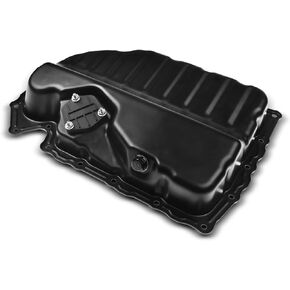 A-Premium Lower Engine Oil Pan Sump with Drain Plug Compatible with Volkswagen Jetta, Passat, Passat CC, Golf, Tiguan, Beetle, CC, Eos & Audi A3, A3 Quattro, Q3, Q3 Quattro, TT, TT Quattro, 1.8L 2.0L