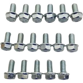 Z Whip TRANSMISSION PAN BOLT KIT 17PCS Compatible with Chevy GM TH350 TH400 Powerglide Ford C4 C5 C6 AOD FMX Chrysler 904 727 Torqueflite Automatic Trans Hex Flange Bolts 5/16-18