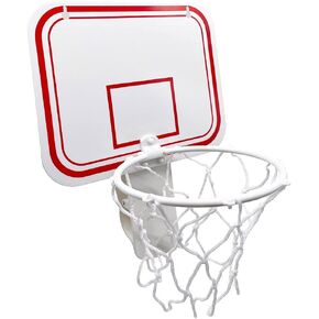 TaktZeit Office Basketball Hoop Clip for Trash Can Basketball Game Small Basketball Board Clip for Waste Basket in Restroom Bed Room Bathroom and Office (White, 6.3" x 7.9")