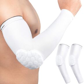 HiRui Elbow Pads Elbow Brace, Basketball Shooter Sleeves Arm Compression Sleeves