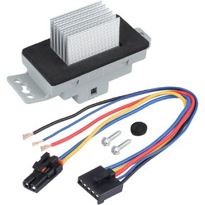 15-81773 HVAC Fan Blower Motor Resistor Complete Kit with Harness Compatible with Chevy Silverado Tahoe Suburban Tahoe Impala Limited GMC Sierra Yukon XL, Replacement# JA1639 89019351 RU631