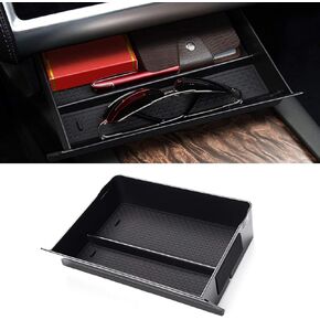 Jaronx Compatible with Tesla Model S/Model X Cubby Drawer, Center Console Organizer Storage Box Compatible with Tesla Model S/Model X Accessories (2012-2019 2020 2021)