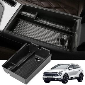 Salusy Center Console Organizer Tray Accessories compatible for 2023 2024 Kia Sportage NQ5 Armrest Storage Box Insert Pallet